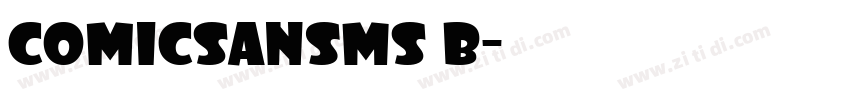 comicSansMS B字体转换